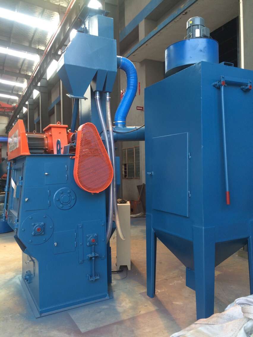 江蘇拋丸機除銹設(shè)備 履帶式拋丸機的旋風(fēng)式除塵有哪些優(yōu)點?